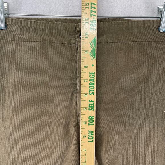 PRAIRIE UNDERGROUND Pants S Corduroy Wide Leg Trouser Stretch Cotton Brown USA - Picture 11 of 13